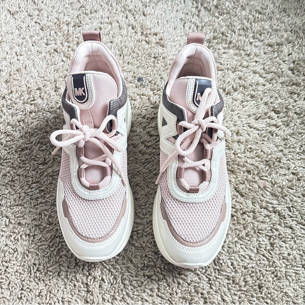 Michael Kors Pink and White Women's Sneakers